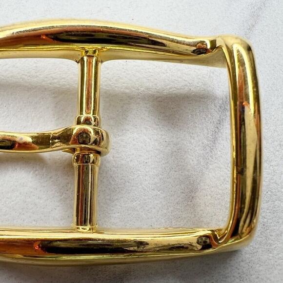 Vintage Gold Tone Simple Basic Belt Buckle for up to 1 Inch Belt - Picture 4 of 8